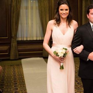 Blush Vera Wang White bridesmaid dress